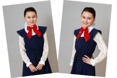 Блузка школьная с рукавом реглан Marsella